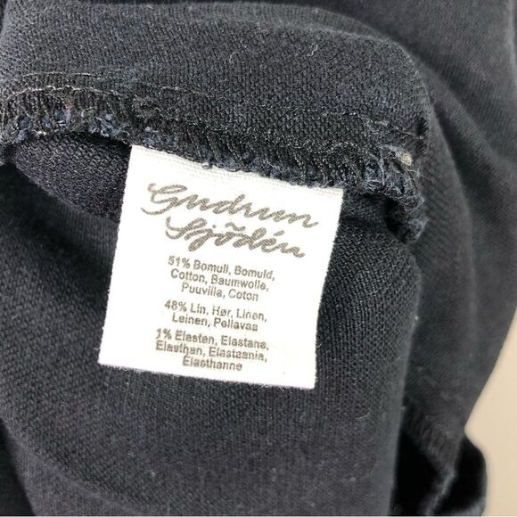 Gudrun Sjoden Black Linen Cotton Blend Tapered Trouser Pants Size Small - Picture 6 of 7